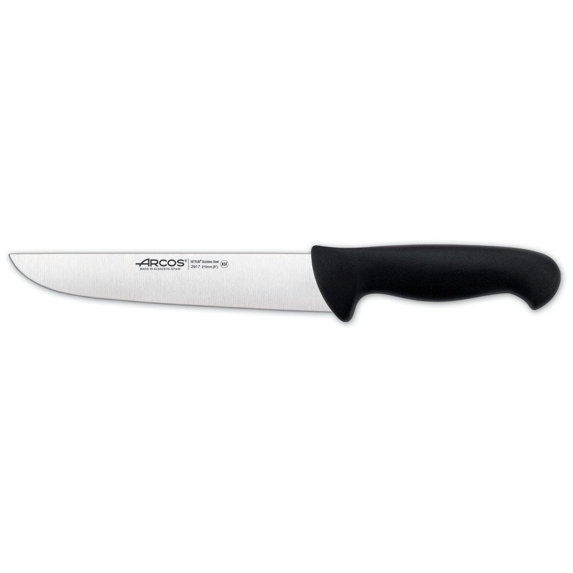 Arcos Serie 2900 - Metzgermesser Steakmesser - Klinge Nitrum Edelstahl 210 mm - HandGriff Polypropylen Farbe Schwarz