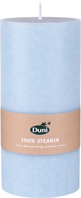 thumbnail of 12x Duni Stumpenkerzen 150 x Ø 70 mm 50 Std. Leicht Blau Stearin