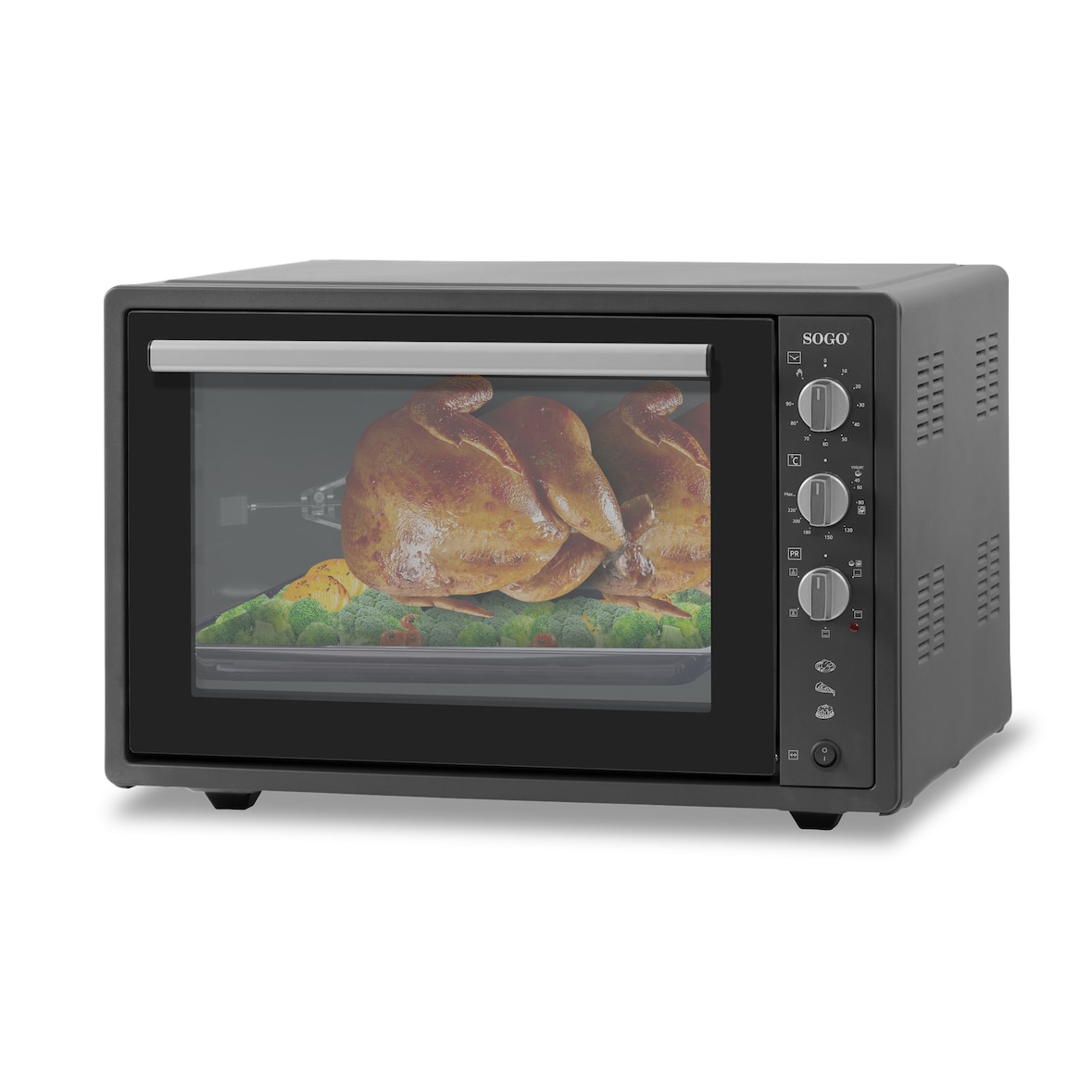 Gran Horno De Conveccion Con Rustidor Y Gratinador - 70L -1840W