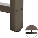 thumbnail of Helloshop26 - Set aus 2 pulverbeschichteten Stahl-Esstischbeinen 90 x 72–73 cm mit verstellbaren Nivellierfüßen modernes Design in 02_0057559