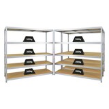 thumbnail of PROREGAL Mega Deal | 3x Schwerlastregal Giant Elephant | HxBxT 180x180x60cm | Fachlast 200kg | Verzinkt | Garagenregal, Lagerregal, Steckregal