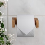 thumbnail of Relaxdays Toilettenpapierhalter Set, Bambus, 4 Rollen, WC-Rollenhalter Wandmontage & Ersatzrollenhalter stehend, natur