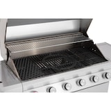 thumbnail of Tarrington House Gasbarbecue met 6+1 branders Glenwood, roestvrij staal, 157x60x118 cm, met zijtafels, digitale thermometer, wielen, zilver