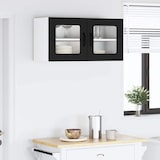 thumbnail of vidaXL Küchenwandschrank mit Tür Schwarz 80 x 31 x 40 cm Holzwerkstoff