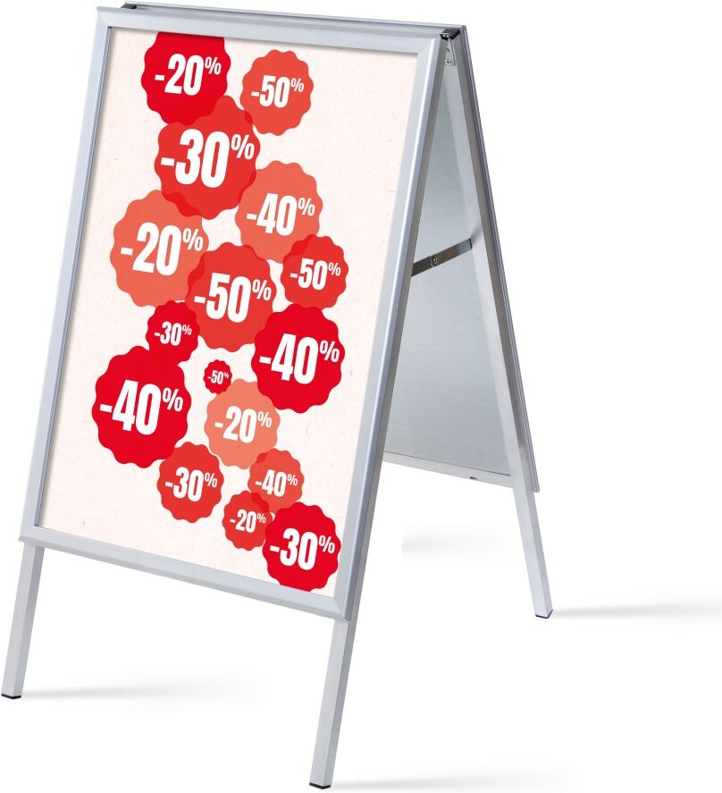 Showdown Kundenstopper - DIN A1 - Komplett-Set - Sales Deutsch - Weiß/Rot