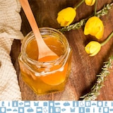 thumbnail of 20x Kleines Sechseckiges Honigglas mit Deckel 60 ml - Ideal zur Aufbewahrung von Honig, Marmelade, Gewürzen, Joghurt