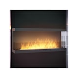 thumbnail of INSIDE C VERS3 – Dreiseitiger Biokamin. Eingebauter Bioethanol-Kamin 100 cm – linearer Brenner 80 cm / Fassungsvermögen 2 l