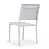 thumbnail of Chaise de terrasse aluminium et textilène blanc
