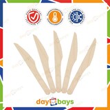 thumbnail of DayBays 1000 Stk. Holzmesser 165 mm Einweg Messer aus Holz Geschmacks- und Geruchsneutral