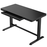 thumbnail of Elektrisch verstelbaar bureau / thuiswerkplek - Zwart glas - 120x60 cm