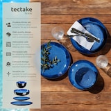 thumbnail of tectake Set di stoviglie Mare in terracotta per 6 persone, 24 pezzi, blu
