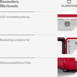 thumbnail of Audrey Evo Getränkekühlschrank | Retro-Design | Glastür | 65 L | EEK C Rot