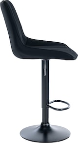 thumbnail of Décoshop26 - Barhocker x1 höhenverstellbar 360° drehbar schwarzer PVC-Sitz mit vertikalen Ziernähten schwarzes Metallgestell 10_0005423