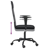 thumbnail of vidaXL Bürostuhl Höhenverstellbar Schwarz Netzstoff und Kunstleder