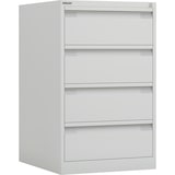 thumbnail of Bisley Eco Karteischrank abschließbar für DIN A5 zweibahnig in reinweiß Karteikartenschrank Karteikarten 4 Schubladen