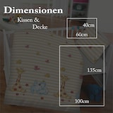 thumbnail of Kinder Bettwäsche 100x135cm / 40x60cm - Elefant & Giraffe