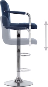 thumbnail of vidaXL Barhocker 2 Stk. Blau Stoff