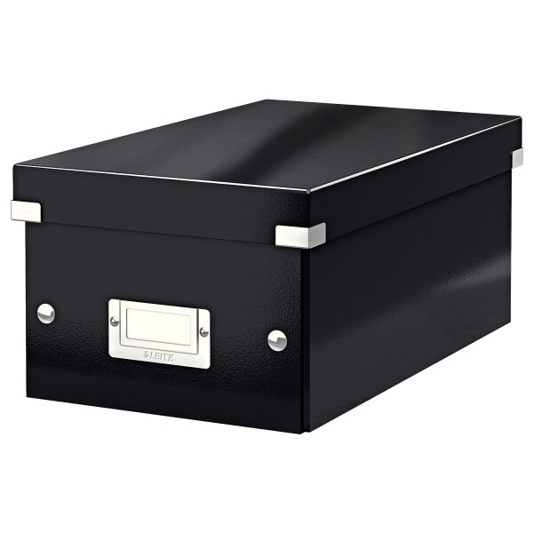 Caja Click & Store DVD Box (206x147x352 mm), negro