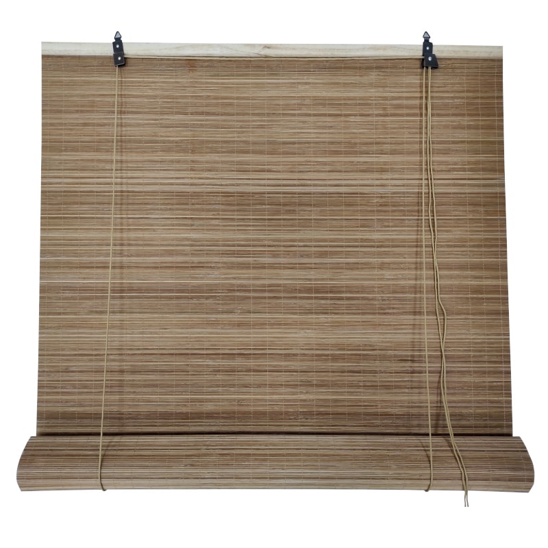Comercial Candela| Estor Enrollable| 90X200 CM| 100% Caña Bambú Reforzado| Persiana Madera| Marron