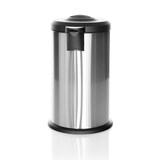 thumbnail of Abfallsammler / Mülleimer CLEAN X 40L Stahl mit integrierter Pressvorrichtung silber hjh OFFICE