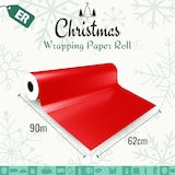 thumbnail of Rolo de Papel de Presente Vermelho 62cm x 90m – Papel para Natal, Aniversário, Casamento