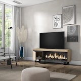 thumbnail of Mueble TV, Televisión, 160, Para TV hasta 65", Chimenea eléctrica XXL, Diseño industrial, Roble _422_14