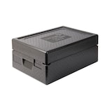 thumbnail of Thermo Future Box, Ice Cream +2, Isolierbox schwarz, hoher Deckel, für 2 breite Eisbehälter 360 x 250 mm, robust, nachhaltig aus EPP