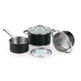 thumbnail of BERGNER - Set di pentole in acciaio inox da 5 pezzi (16/18/20cm) adatte alla cottura a induzione, con un set di 2 utensili da cucina di EXCALIBUR