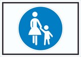 thumbnail of Schild Gehweg Symbol A0 (841x1189mm)