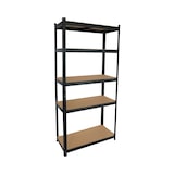 thumbnail of Estantería Modular con 5 Baldas Ajustables Negra 180x90x40cm 875Kg Thinia Home