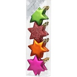 thumbnail of 8 Sterne 6cm Kunststoff Christbaumschmuck Weihnachtsbaumschmuck Dekoanhänger