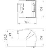 thumbnail of OBO Bettermann Außeneck GK-AH70130LGR 6274412