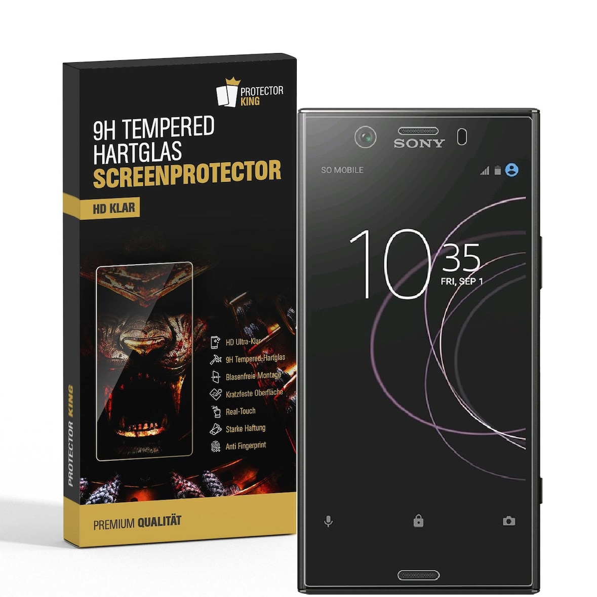 4x 9H Hartglas für Sony Xperia XZ1 Panzerfolie Displayschutz Schutzglas HD KLAR Panzerglas Schutzfolie