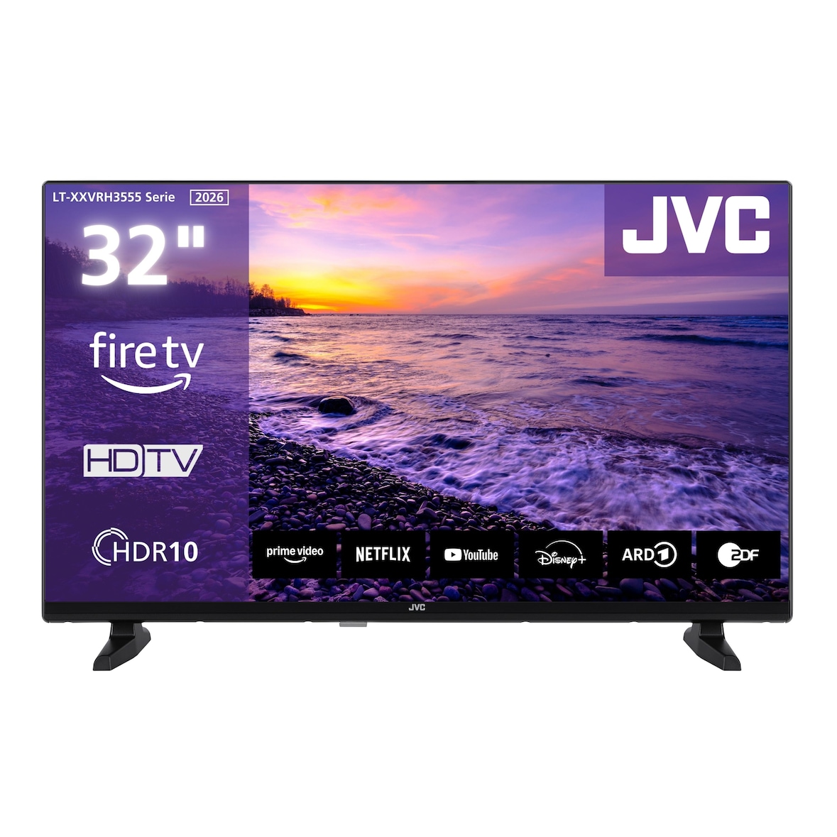 JVC LT-32VRH3555 Fernseher 32 Zoll Fire TV HD-Ready Smart TV HDR TV Alexa Triple-Tuner LED TV (2026)