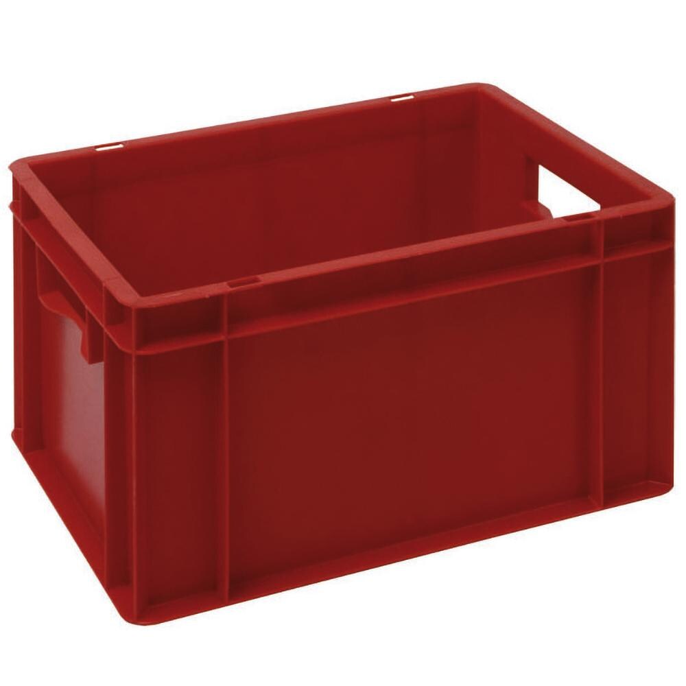 PROREGAL Euronorm-Lagerbehälter | Bear | HxBxT 21x30x40cm | Rot | Eurobehälter Eurobox Euronorm-Kiste Stapelbehälter Transportbehlter Transportbox