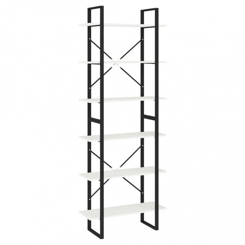 vidaXL Hoge kast 80x30x210 cm massief grenenhout wit