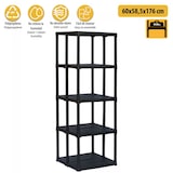 thumbnail of Scaffale portaoggetti a 5 ripiani, carico massimo 200 kg, polipropilene resistente - Garage, officina, interni ed esterni, Art Plast