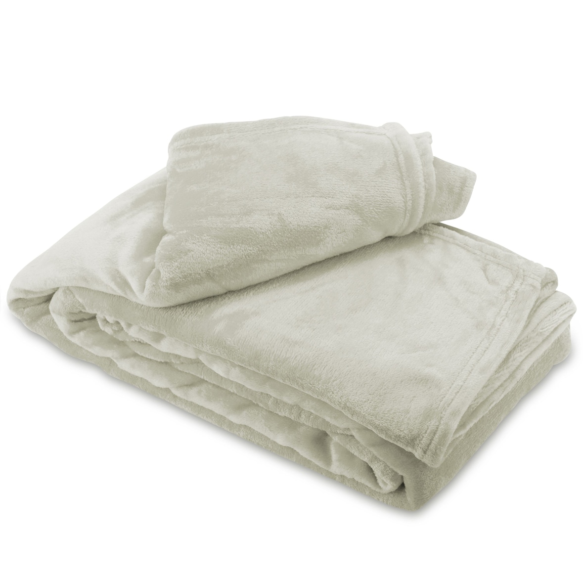 Kuscheldecke Grau 150x200 cm Wolldecke Fleece extra weiche Wohndecke Sofa