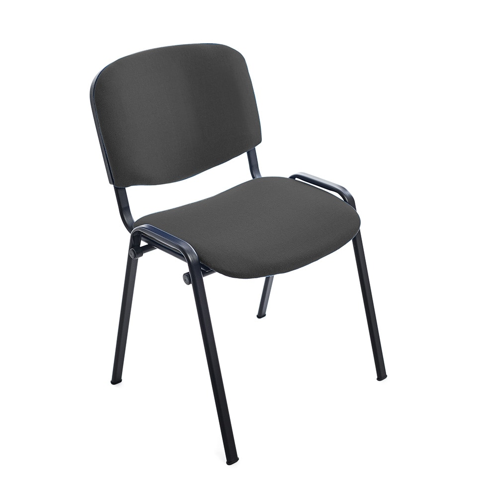 Besucherstuhl ohne Armlehnen grau