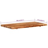 thumbnail of vidaXL Badezimmer-Waschtischplatte Massivholz Akazie 100x52x3,8 cm