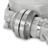 thumbnail of EBERTH Manguera plana con acoplamiento Storz 75-B, longitud de 20 m, diámetro de 3 pulgadas, manguera de tejido, manguera industrial