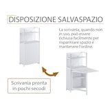 thumbnail of Mod. COMPACT Tavolo SCRIVANIA Bianca Mobile Armadio Scaffale Credenza per uffico o casa studio bambini by Yelloo