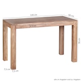 thumbnail of WOHNLING Esstisch MUMBAI Massiv 120 x 60 x 76 cm Akazie Esszimmertisch Küchentisch Neu