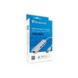 thumbnail of LevelOne USB-0503 Gigabit USB Netzwerkadapter mit USB Hub