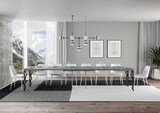 thumbnail of Ausziehbarer Tisch 90 x 180/440 cm, Gestell Karamay Cement Anthrazit