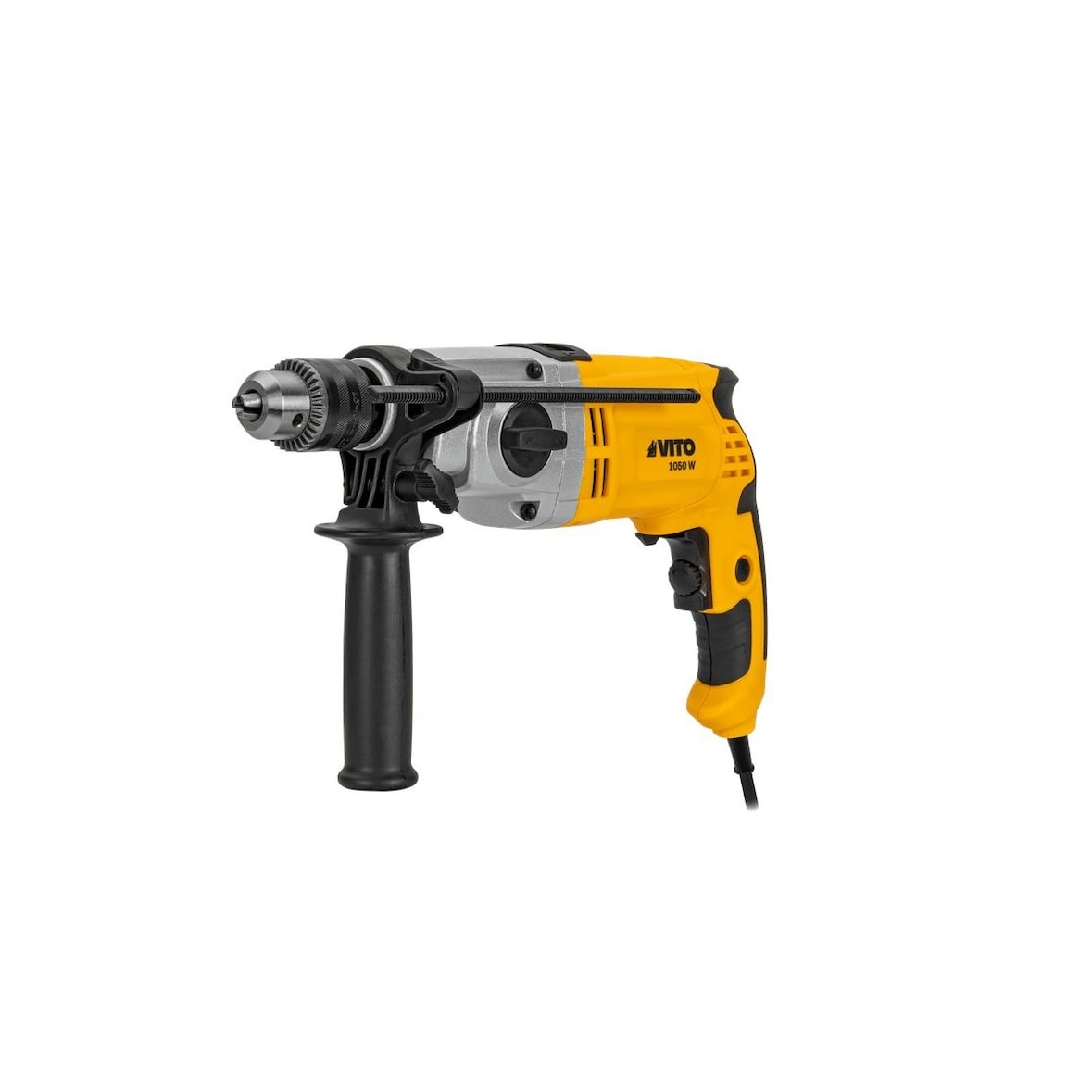 1050W slagboormachine 13mm boorkop boor-schroevendraaier stalen behuizing VITO koffer