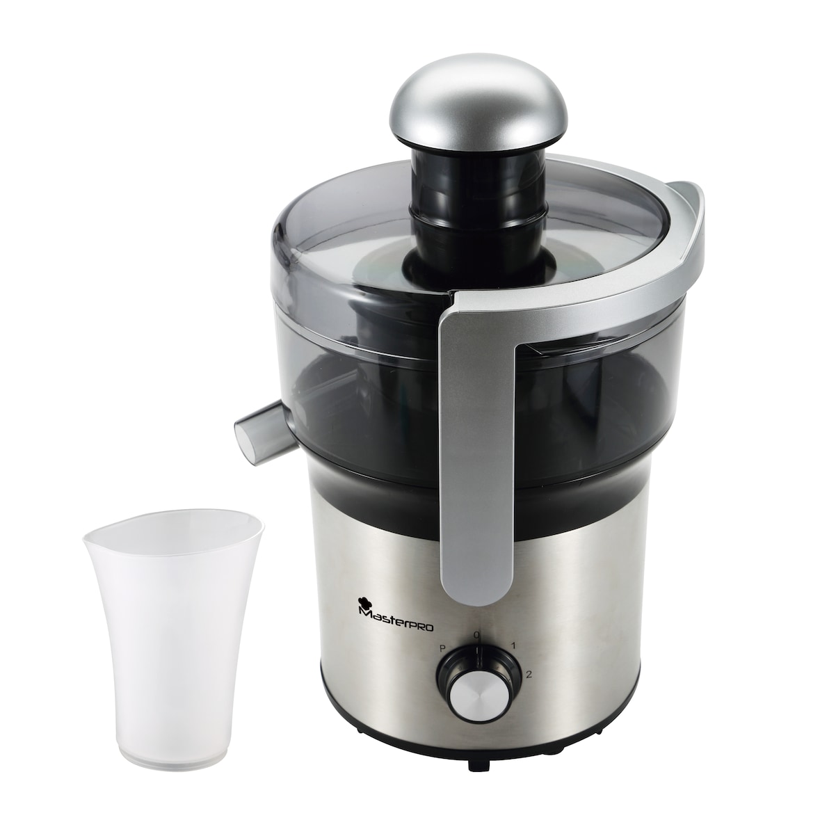 Masterpro - Saftentsafter 300ml mit 2 Geschwindigkeiten aus Edelstahl - Foodies MP