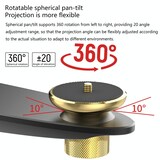 thumbnail of Support Mural Vidéoprojecteur Pliable Réglable En Alliage D'Aluminium Argenté Gris YONIS