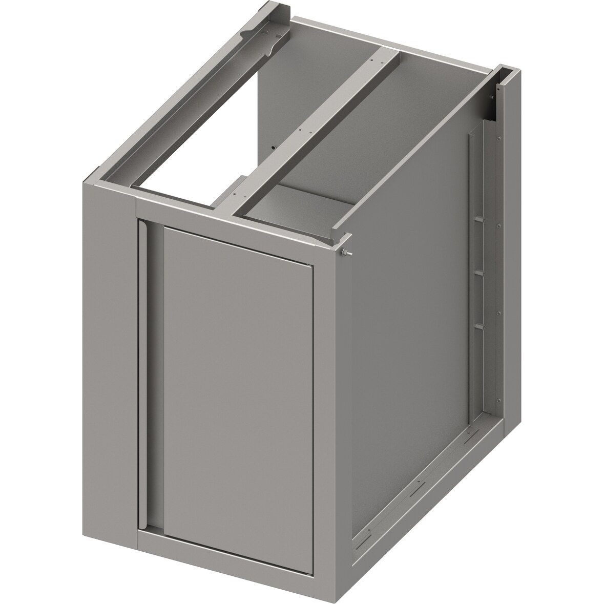 Eckunterschrank Boxversion 2.0 mit Flügeltür, für Beine/Sockelrahmen, Teil 2/2 640 mm Anbautiefe 860x640x660 mm