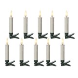 thumbnail of LED Baumkerzen mit Clip 10 Weihnachtskerzen Baumbeleuchtung kabellos Fernb